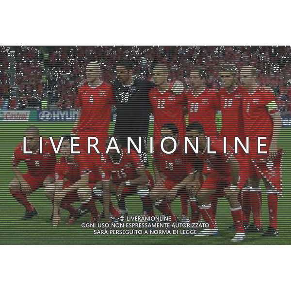 Basilea (CH) 15-06-2008 Campionato europeo calcio EURO2008 svizzera-portogallo 2:0 nella foto formazione svizzera ph marco luzzani/ag aldo liverani s.a.s.