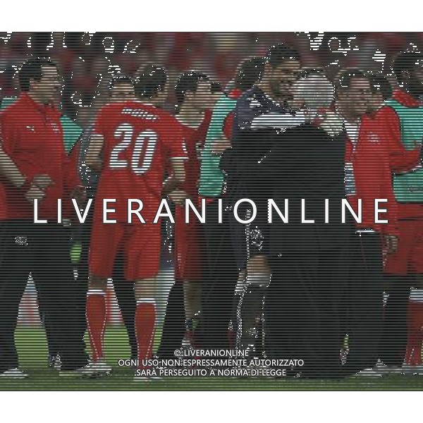 Basilea (CH) 15-06-2008 Campionato europeo calcio EURO2008 svizzera-portogallo 2:0 nella foto pascal zuberbuhler abbraccia jakob kuhn ph marco luzzani/ag aldo liverani s.a.s.