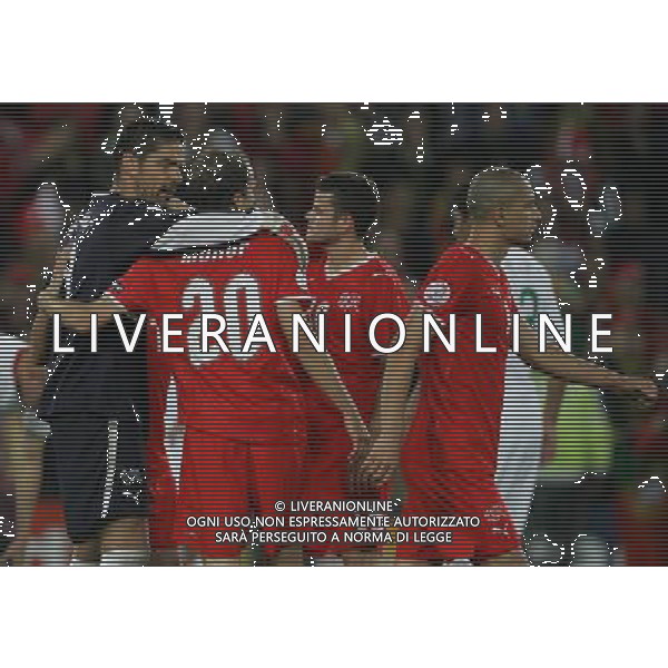 Basilea (CH) 15-06-2008 Campionato europeo calcio EURO2008 svizzera-portogallo 2:0 nella foto esultanza svizzera a fine partita ph marco luzzani/ag aldo liverani s.a.s.