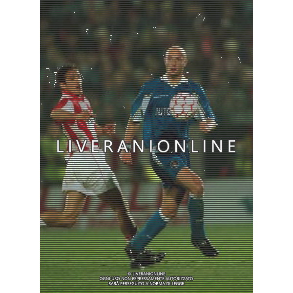 Vicenza - Chelsea semifinale Coppa delle Coppe 1998 nella foto Frank Leboeuf Ph Agenzia Aldo Liverani Sas