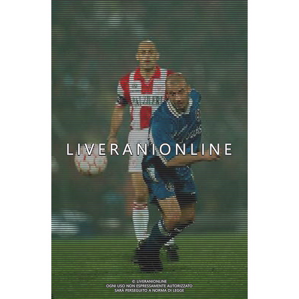 Vicenza - Chelsea semifinale Coppa delle Coppe 1998 nella foto Gianluca Vialli Ph Agenzia Aldo Liverani Sas