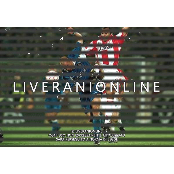 Vicenza - Chelsea semifinale Coppa delle Coppe 1998 nella foto Gianluca Vialli Ph Agenzia Aldo Liverani Sas