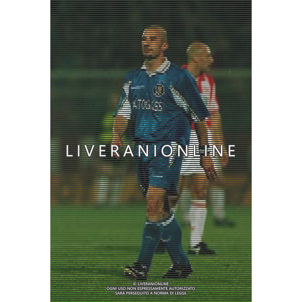 Vicenza - Chelsea semifinale Coppa delle Coppe 1998 nella foto Gianluca Vialli Ph Agenzia Aldo Liverani Sas
