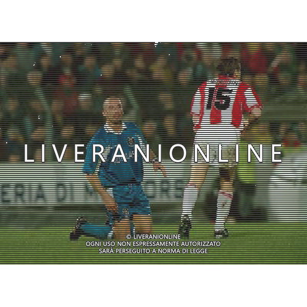 Vicenza - Chelsea semifinale Coppa delle Coppe 1998 nella foto Gianluca Vialli Ph Agenzia Aldo Liverani Sas