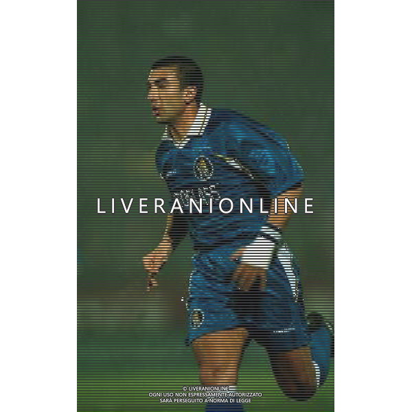 Vicenza - Chelsea semifinale Coppa delle Coppe 1998 nella foto Roberto Di Matteo Ph Agenzia Aldo Liverani Sas