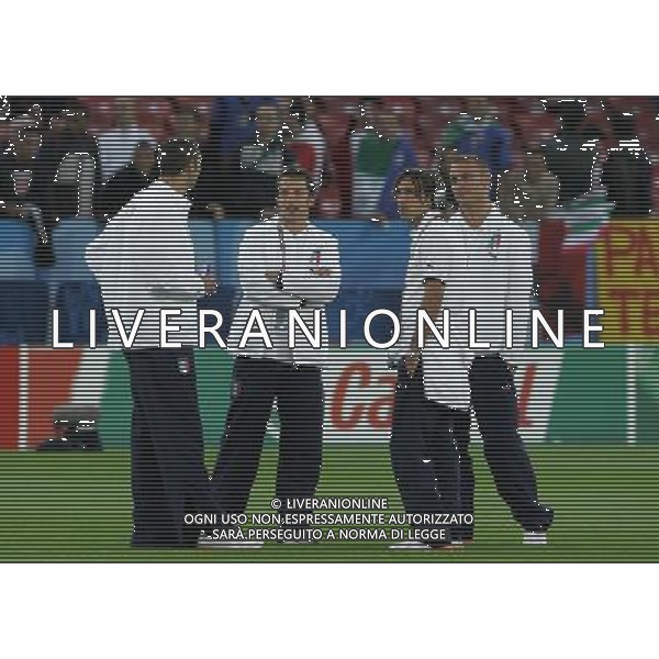 ZURIGO 17/06/2008 ITALIA-FRANCIA EURO 2008 NELLA FOTO MARCO MATERAZZI-ALESSANDRO DEL PIERO-ANDREA PIRLO-DANIELE DE ROSSI FOTO MARCO LUZZANI-AG ALDO LIVERANI