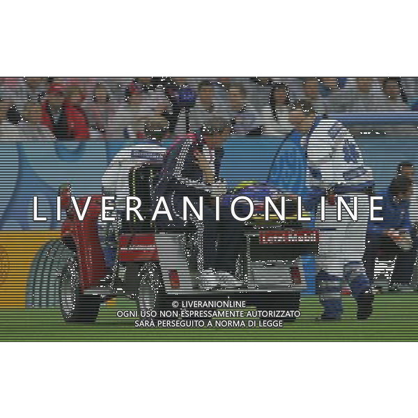 Francia - Italia 17/06/2008 Europei Zurigo nella foto frank ribery lascia il campo in barella infortunato ph luzzani/Ag. Aldo Liverani Sas