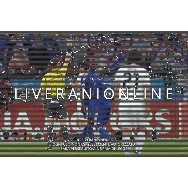 UEFA EURO 2008 Gruppo C M22 Zurigo - 17.06.2008 Francia-Italia Nella Foto:ABIDAL ESPULSO /Ph.Vitez-Ag. Aldo Liverani