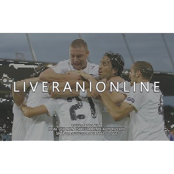 Francia - Italia 17/06/2008 Europei Zurigo nella foto abbracci esultanza dopo il gol su rigore di andrea pirlo del 0-1 ph luzzani/Ag. Aldo Liverani Sas