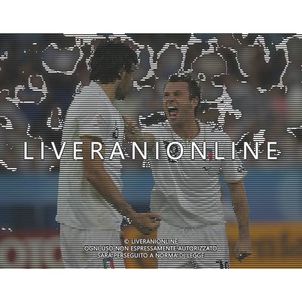 Francia - Italia 17/06/2008 Europei Zurigo nella foto luca toni e antonio cassano ph luzzani/Ag. Aldo Liverani Sas