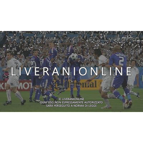 Francia - Italia 17/06/2008 Europei Zurigo nella foto il palo sul tiro su punizione di fabio grosso ph luzzani/Ag. Aldo Liverani Sas