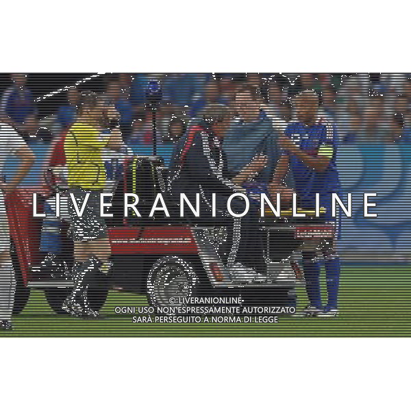 UEFA EURO 2008 Gruppo C M22 Zurigo - 17.06.2008 Francia-Italia Nella Foto:RIBERY ESCE INFORTUNATO /Ph.Vitez-Ag. Aldo Liverani