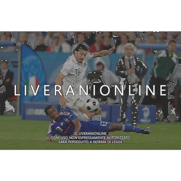 UEFA EURO 2008 Gruppo C M22 Zurigo - 17.06.2008 Francia-Italia Nella Foto: EVRA e gianluca ZAMBROTTA /Ph.Vitez-Ag. Aldo Liverani