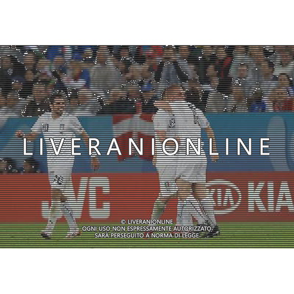 UEFA EURO 2008 Gruppo C M22 Zurigo - 17.06.2008 Francia-Italia Nella Foto:DE ROSSI ESULTA /Ph.Vitez-Ag. Aldo Liverani