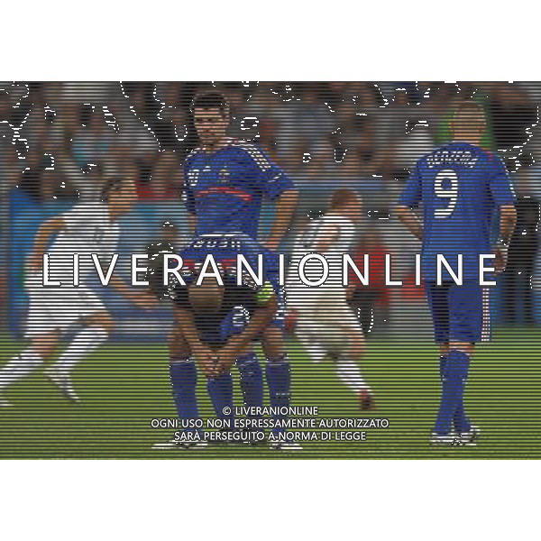 UEFA EURO 2008 Gruppo C M22 Zurigo - 17.06.2008 Francia-Italia Nella Foto:DE ROSSI ESULTA DISPERAZIONE FRANCIA /Ph.Vitez-Ag. Aldo Liverani