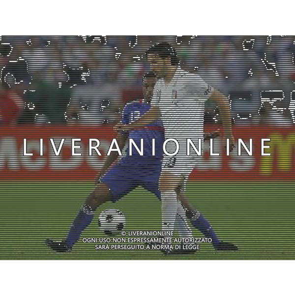 Francia - Italia 17/06/2008 Europei Zurigo nella foto gianluca zambrotta e evra ph luzzani/Ag. Aldo Liverani Sas