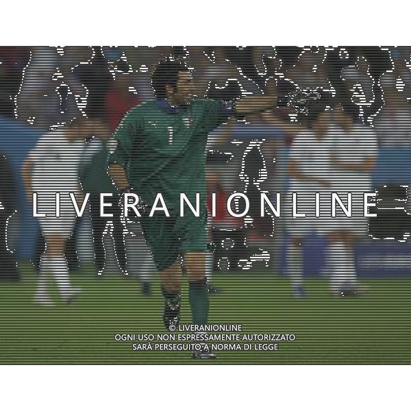 Francia - Italia 17/06/2008 Europei Zurigo nella foto esultanza di gianluigi buffon dopo il gol di daniele de rossi del 0-2 ph luzzani/Ag. Aldo Liverani Sas