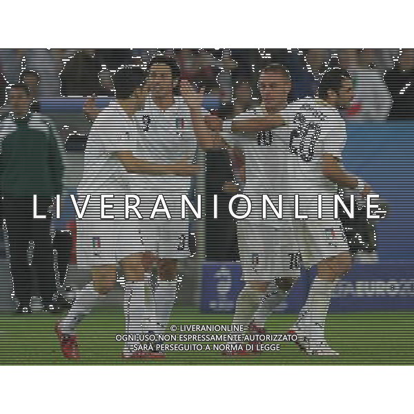 Francia - Italia 17/06/2008 Europei Zurigo nella foto abbracci esultanza dopo il gol di daniele de rossi del 0-2 ph luzzani/Ag. Aldo Liverani Sas