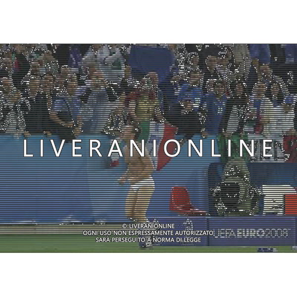 Francia - Italia 17/06/2008 Europei Zurigo nella foto esultanza di antonio cassano a fine gara ph luzzani/Ag. Aldo Liverani Sas