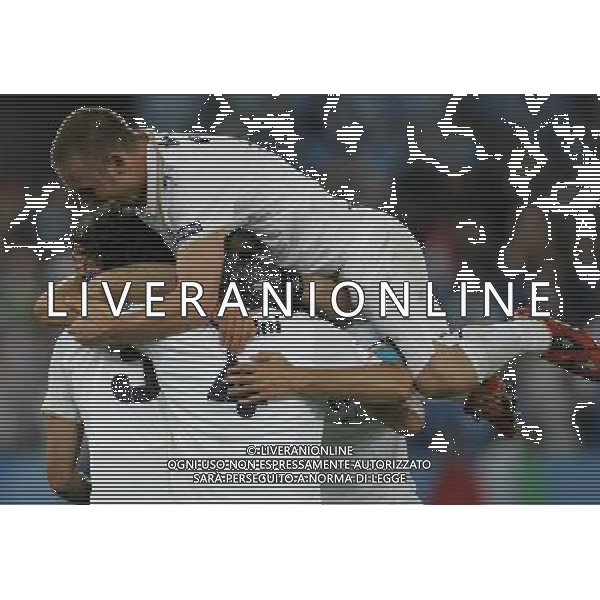 Francia - Italia 17/06/2008 Europei Zurigo nella foto esultanza dei giocatori italiani a fine gara ph luzzani/Ag. Aldo Liverani Sas