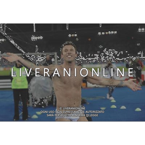 UEFA EURO 2008 Gruppo C M22 Zurigo - 17.06.2008 Francia-Italia Nella Foto:CASSANO ESULTA SOTTO LA CURVA /Ph.Vitez-Ag. Aldo Liverani