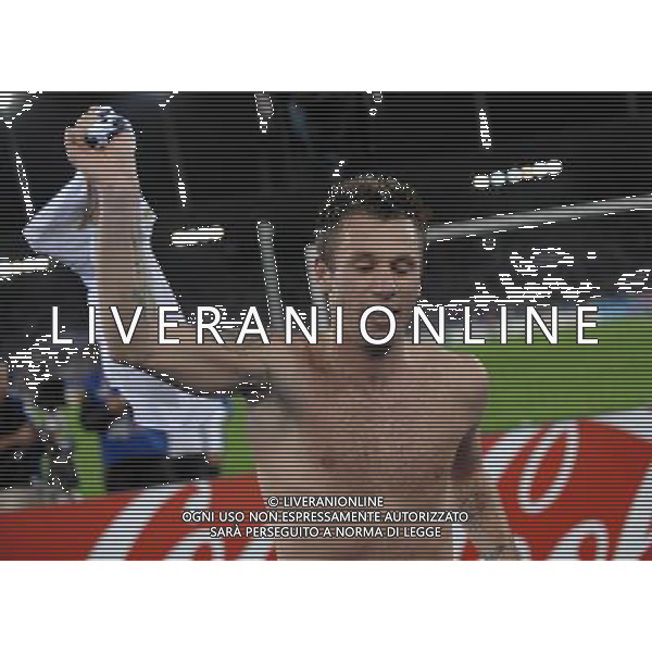 UEFA EURO 2008 Gruppo C M22 Zurigo - 17.06.2008 Francia-Italia Nella Foto: ANTONIO CASSANO ESULTANZA A FINE GARA /Ph.Vitez-Ag. Aldo Liverani