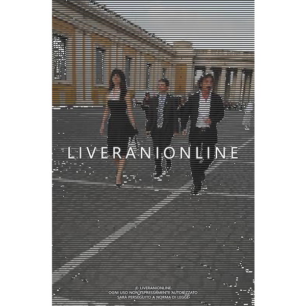 ANTEPRIMA MONDIALE PER ÒMARIA DI NAZARETHÓ: UN MUSICAL IN VATICANO NELLA FOTO: ROSSELLA BRESCIA CON LUCIANO CANNITO © MASSIMO BRUNI - AG. ALDO LIVERANI SAS