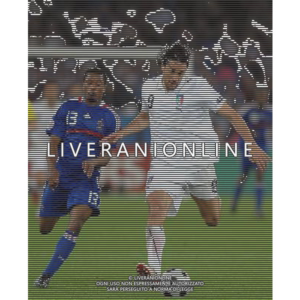 UEFA EURO 2008 Gruppo C M22 Zurigo - 17.06.2008 Francia-Italia Nella Foto:TONI LUCA-EVRA PATRICE /Ph.Vitez-Ag. Aldo Liverani