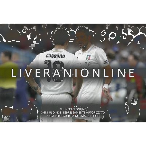 Zurigo 18-06-2008 Europeo calcio EURO2008 italia-francia 2:0 nella foto antonio cassano e simone perrotta ph maco luzzani/ag aldo liverani s.a.s.