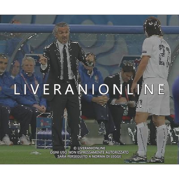 Zurigo 18-06-2008 Europeo calcio EURO2008 italia-francia 2:0 nella foto andrea pirlo e roberto donadoni ph maco luzzani/ag aldo liverani s.a.s.