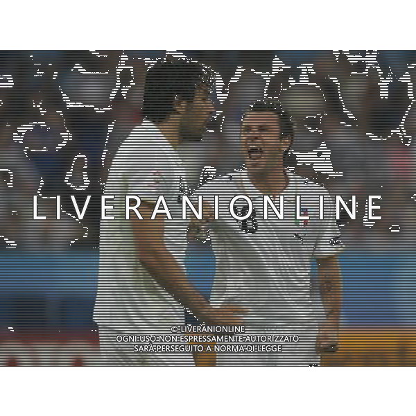 Zurigo 18-06-2008 Europeo calcio EURO2008 italia-francia 2:0 nella foto antonio cassano e luca toni ph maco luzzani/ag aldo liverani s.a.s.