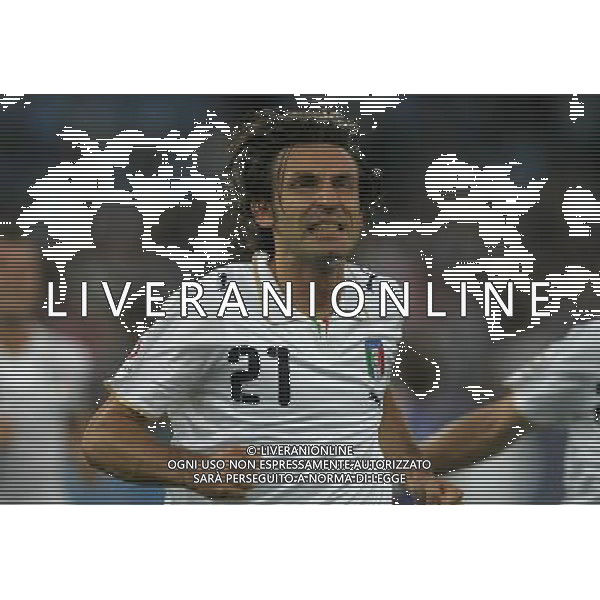 Zurigo 18-06-2008 Europeo calcio EURO2008 italia-francia 2:0 nella foto andrea pirlo esulta dopo il gol ph maco luzzani/ag aldo liverani s.a.s.
