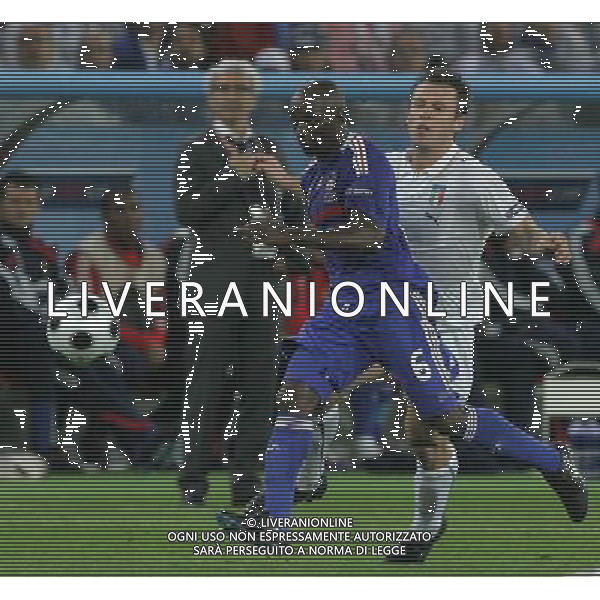 Zurigo 18-06-2008 Europeo calcio EURO2008 italia-francia 2:0 nella foto claude makelele e antonio cassano ph maco luzzani/ag aldo liverani s.a.s.