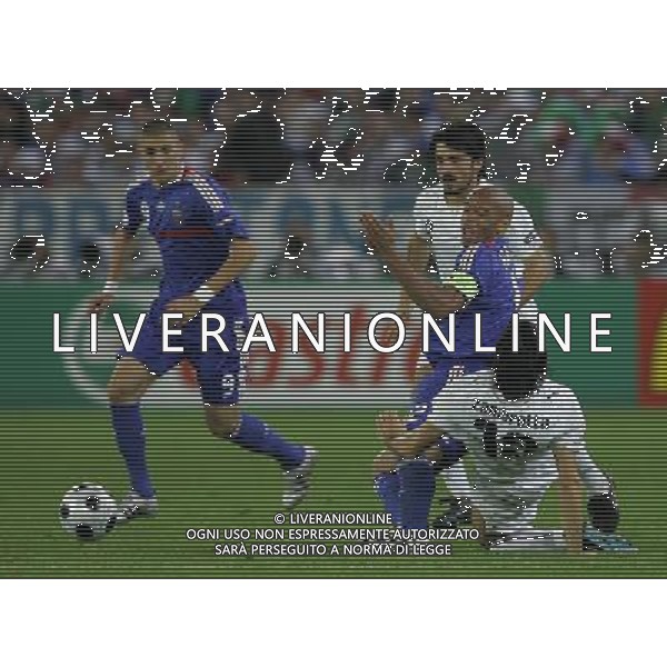 Zurigo 18-06-2008 Europeo calcio EURO2008 italia-francia 2:0 nella foto thierry hanry, gianluca zambrotta e gennaro gattuso ph maco luzzani/ag aldo liverani s.a.s.