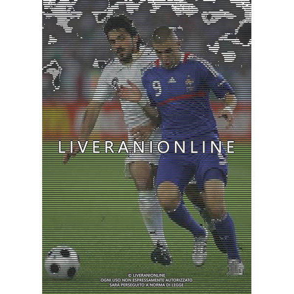 Zurigo 18-06-2008 Europeo calcio EURO2008 italia-francia 2:0 nella foto karim benzema e gennaro gattuso ph maco luzzani/ag aldo liverani s.a.s.