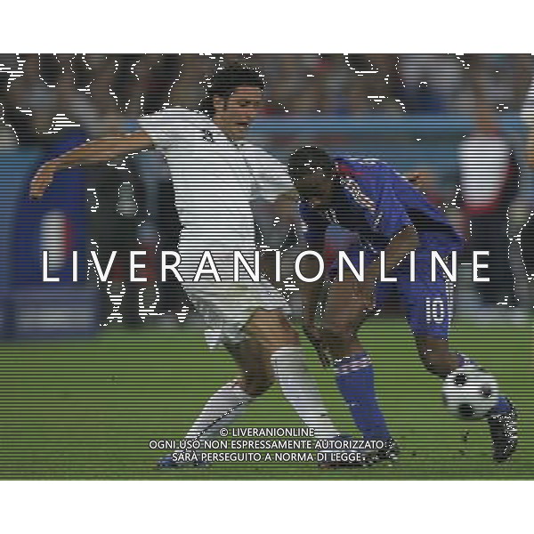 Zurigo 18-06-2008 Europeo calcio EURO2008 italia-francia 2:0 nella foto fabio grosso e sidney govou ph maco luzzani/ag aldo liverani s.a.s.
