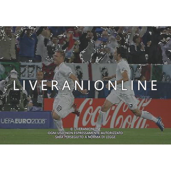 Zurigo 18-06-2008 Europeo calcio EURO2008 italia-francia 2:0 nella foto daniele de rossi esulta dopo il gol ph maco luzzani/ag aldo liverani s.a.s.