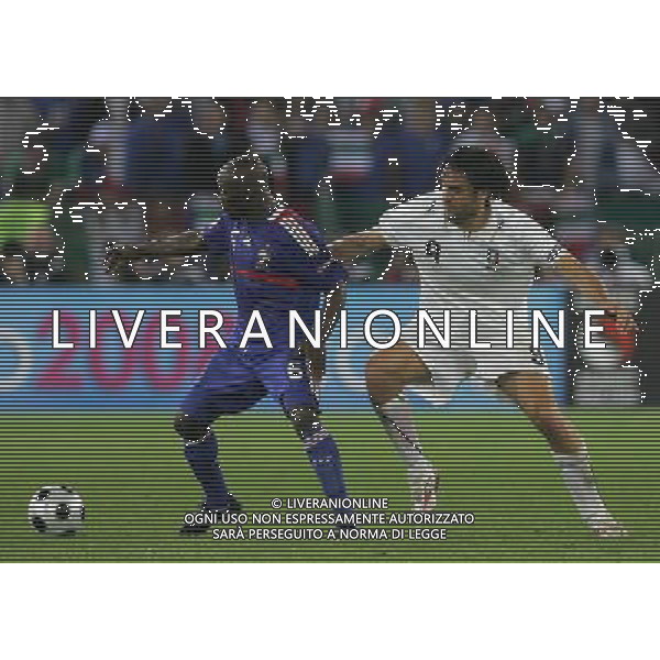 Zurigo 18-06-2008 Europeo calcio EURO2008 italia-francia 2:0 nella foto luca toni e claude makelele ph maco luzzani/ag aldo liverani s.a.s.