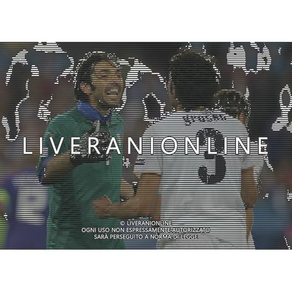 Zurigo 18-06-2008 Europeo calcio EURO2008 italia-francia 2:0 nella foto gianluigi buffon e fabio grosso ph maco luzzani/ag aldo liverani s.a.s.