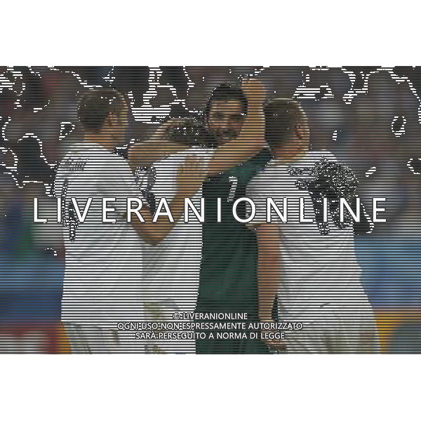 Zurigo 18-06-2008 Europeo calcio EURO2008 italia-francia 2:0 nella foto i giocatori dell\'italia esultano a fine gara ph maco luzzani/ag aldo liverani s.a.s.