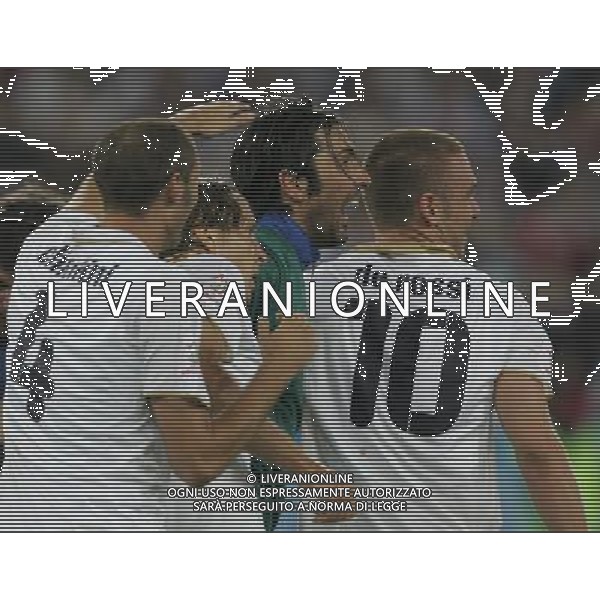 Zurigo 18-06-2008 Europeo calcio EURO2008 italia-francia 2:0 nella foto i giocatori dell\'italia esultano a fine gara ph maco luzzani/ag aldo liverani s.a.s.