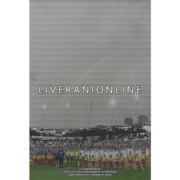 Zurigo 18-06-2008 Europeo calcio EURO2008 italia-francia 2:0 nella foto arcobaleno sullo stadio letzigrund di zurigo con squadre schierate ph maco luzzani/ag aldo liverani s.a.s.