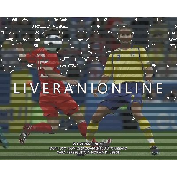 Russia - Svezia 18/06/2008 Europei Svizzera nella foto mellberg e bilyaletdinov ph luzzani/Ag. Aldo Liverani sas