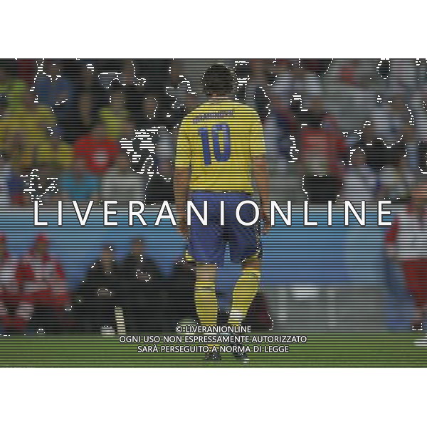 Russia - Svezia 18/06/2008 Europei Innsbruck nella foto la delusione di zlatan ibrahimovic ph luzzani/Ag. Aldo Liverani sas