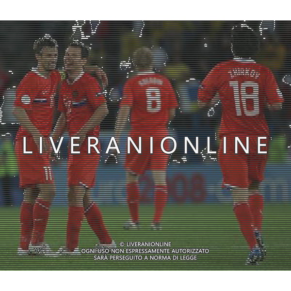 Russia - Svezia 18/06/2008 Europei Innsbruck nella foto esultanza russia a fine partita ph luzzani/Ag. Aldo Liverani sas