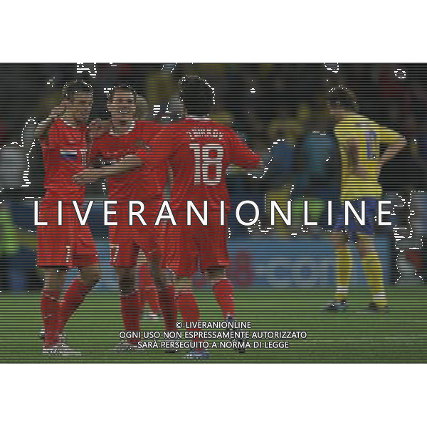 Russia - Svezia 18/06/2008 Europei Innsbruck nella foto esultanza russia a fine partita ph luzzani/Ag. Aldo Liverani sas