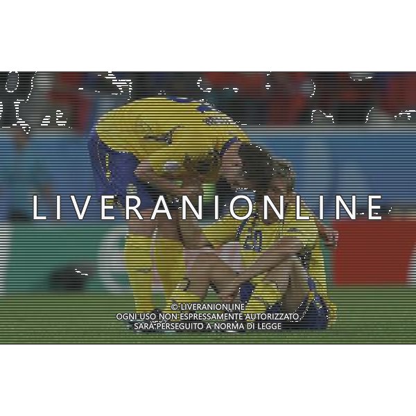 Russia - Svezia 18/06/2008 Europei Innsbruck nella foto la delusione di kallstrom e allback a fine gara ph luzzani/Ag. Aldo Liverani sas