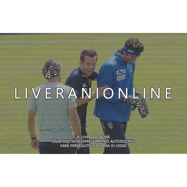 Allenamento Nazionale Italiana Baden - 19.06.2008 Nella Foto:CASSANO ANTONIO SCHERZA CON BUFFON GIANLUIGI /Ph.Vitez-Ag. Aldo Liverani