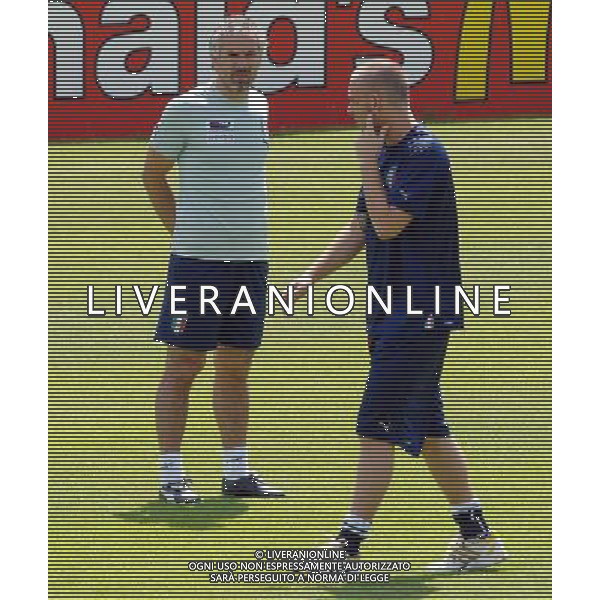 Allenamento Nazionale Italiana Baden - 19.06.2008 Nella Foto:DONADONI ROBERTO E DE ROSSI DANIELE /Ph.Vitez-Ag. Aldo Liverani