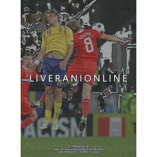 Innsbruck (AUT) 18-06-2008 Campionato europeo calcio EURO2008 Russia-Svezia 2:0 nella foto johan elmander e denis kolodin ph marco luzzani/ag aldo liverani s.a.s.